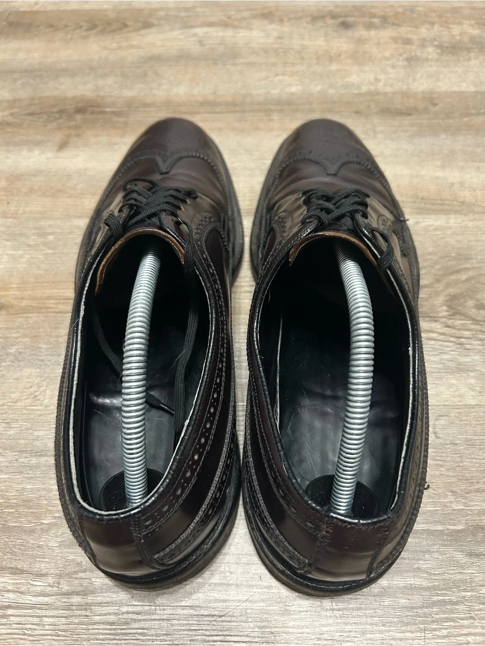 Mason Imperial Men's Size 10 Shell Cordovan Burgundy Wingtip Oxfords Shoes #8
